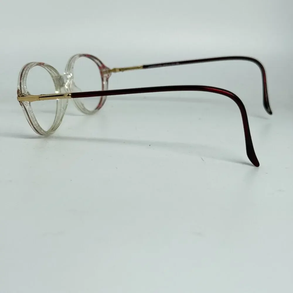 LUXOTTICA LU‎ 4280 W102 CLEAR /ROSE-RED Eyeglasses Frames 52-17-135 H18710
