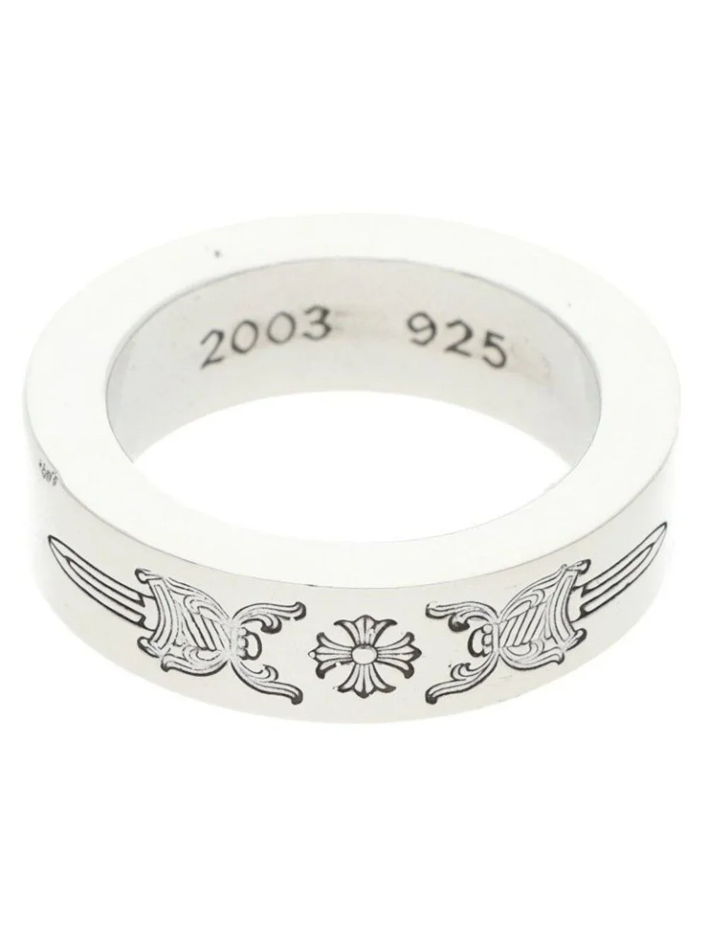 Chrome Hearts Spacer Dagger Silver Ring