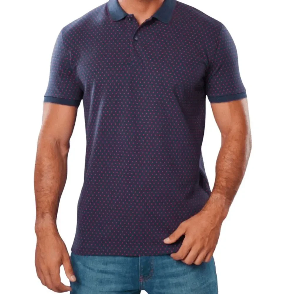 BANANA REPUBLIC Men's Printed Polo Shirt Size Medium