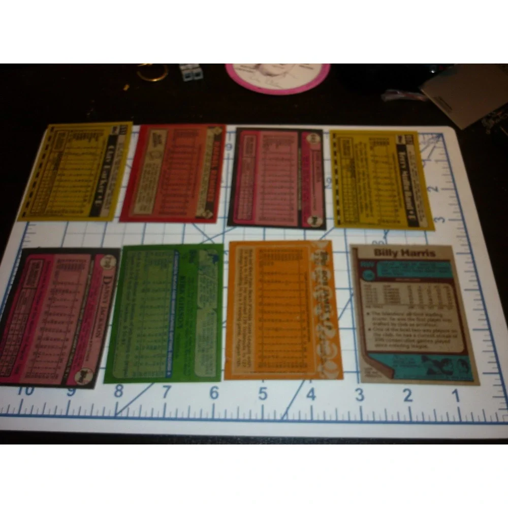 Topps measurements card