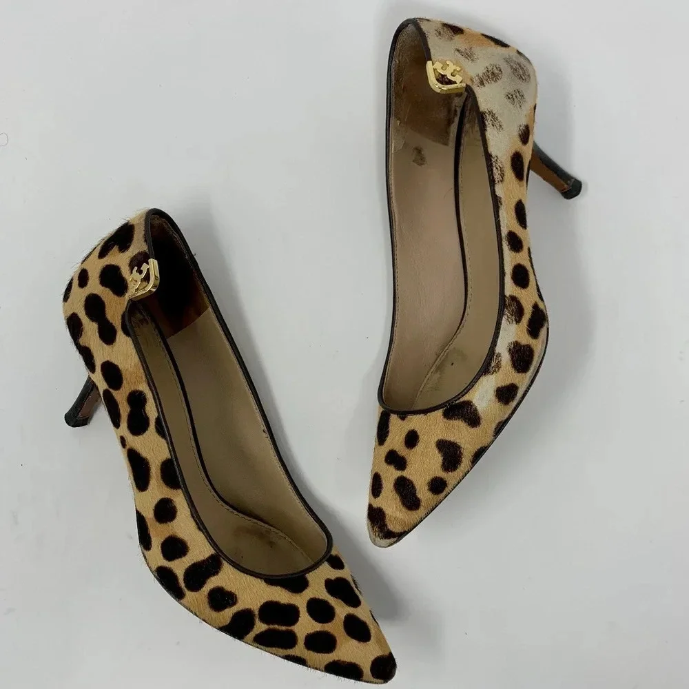 Tory Burch Elizabeth Calf Hair Pump Leopard‎ Print