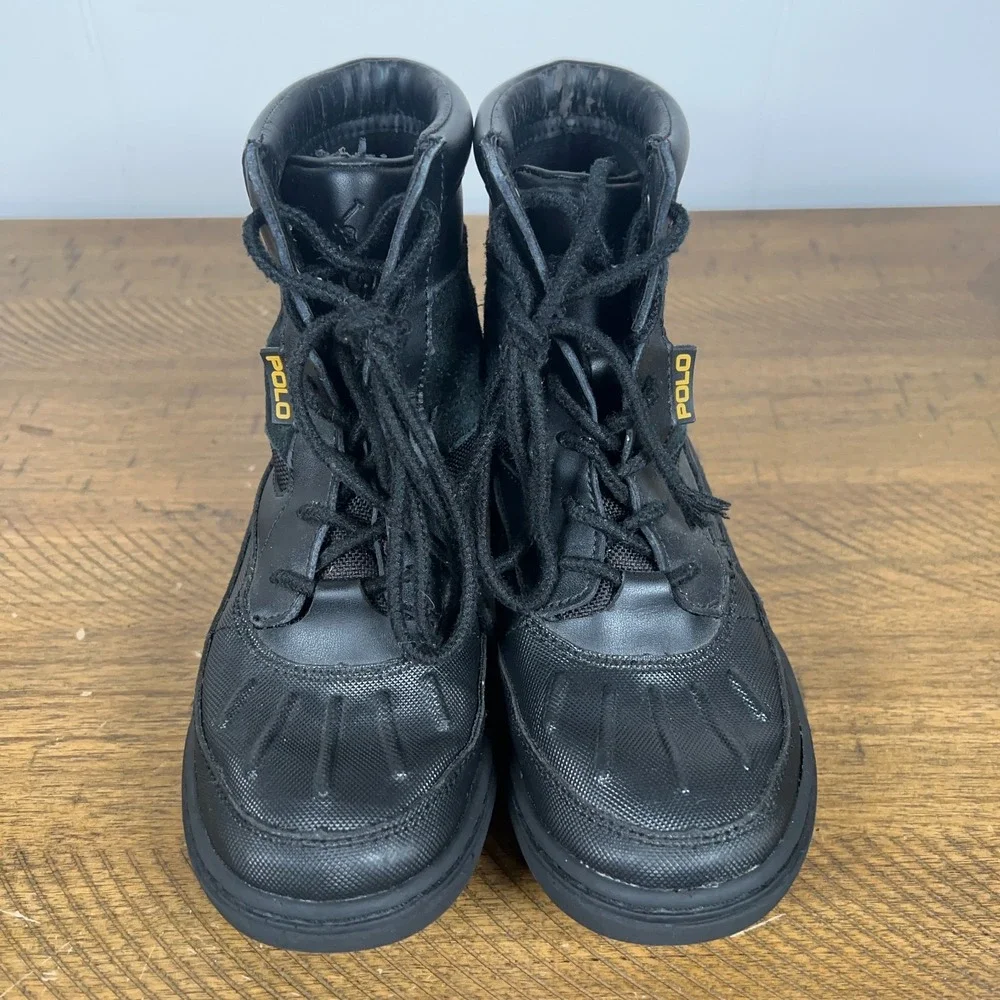 Polo Ralph Lauren Boots Toddler 1 Black Lansing Snow Winter Lace‎ Up Outdoor