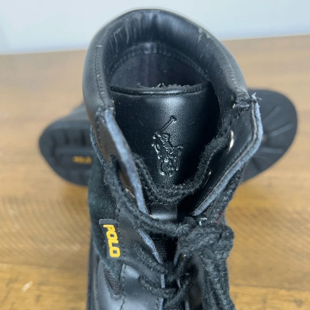 Polo Ralph Lauren Boots Toddler 1 Black Lansing Snow Winter Lace‎ Up Outdoor