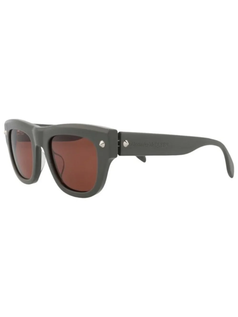 New Alexander McQueen Mens Square/Rectangle Grey Grey Brown Fashion Designer Sun