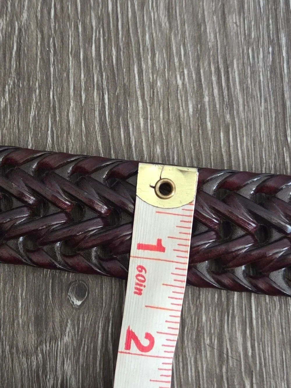 N/A braided burgundy