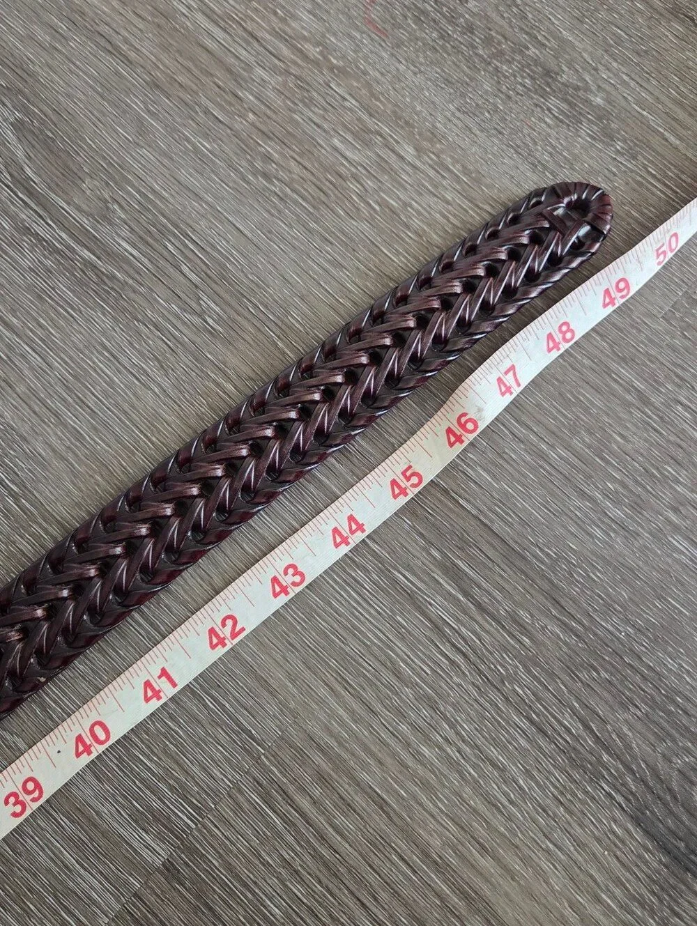 N/A braided burgundy