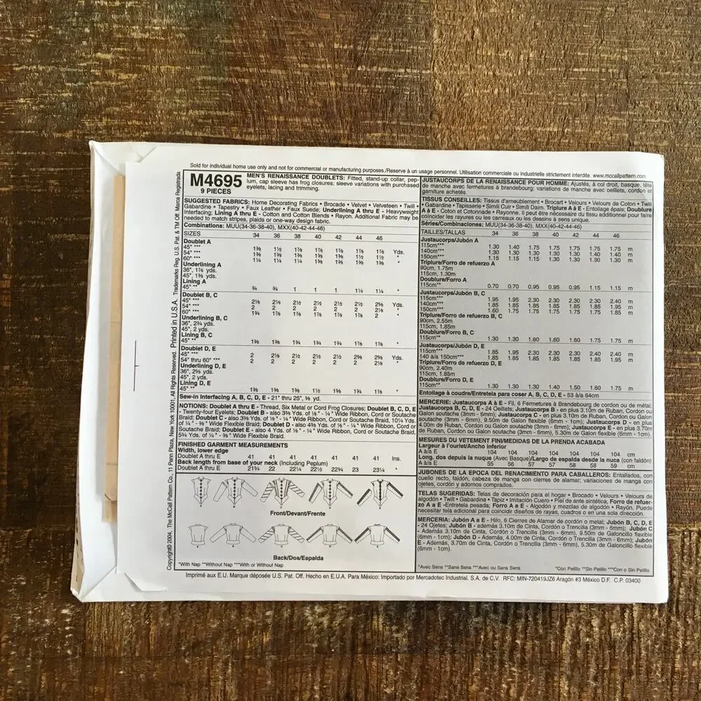 McCalls mccall pattern