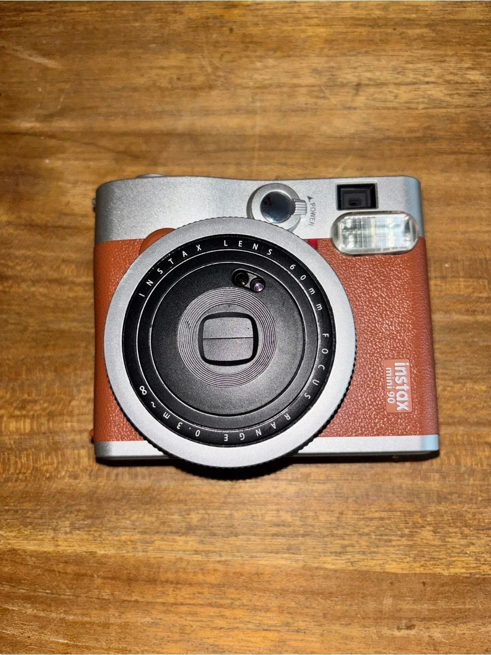Fujifilm Instax Mini 90 Brown and Silver Instant Camera