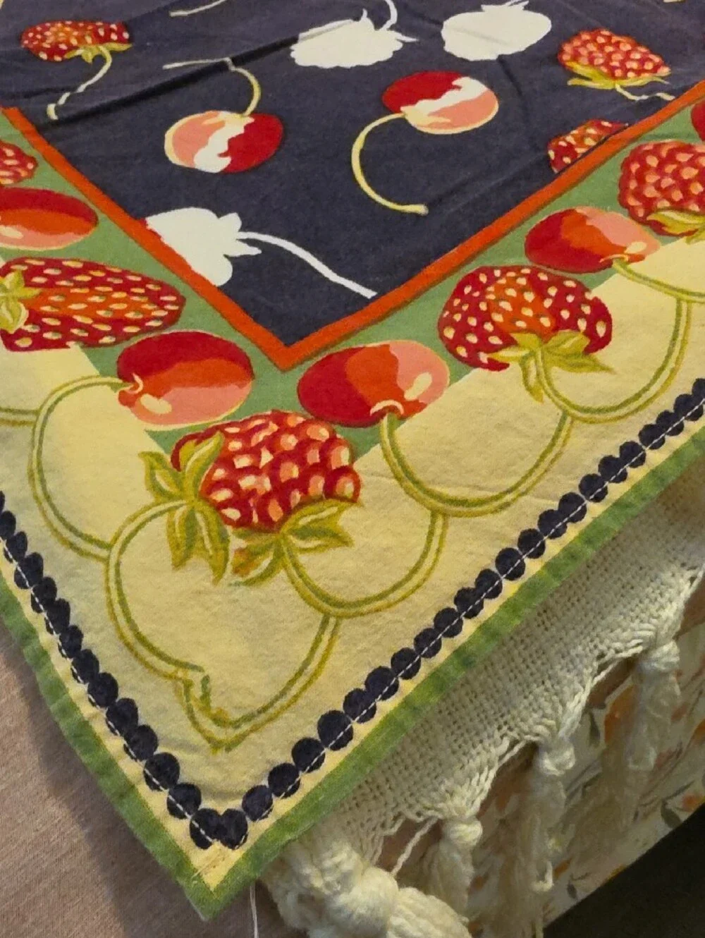 Vintage decorative tablecloth
