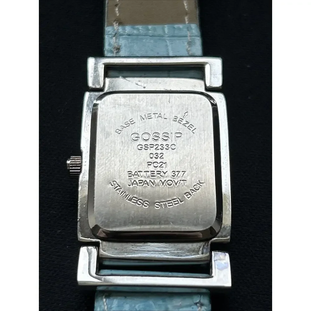 Gossip silver tone