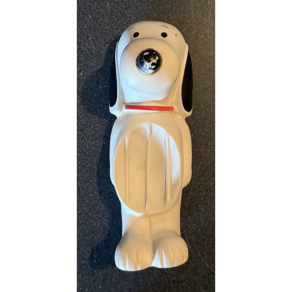 Vintage 1950'S Avon Snoopy Dog Soap Dish Peanuts Floating Rubber Bath 7 1/4
