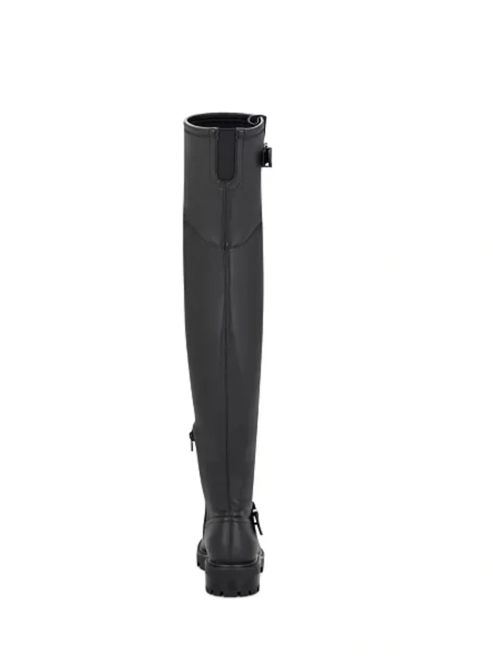 Nine West Black Over-The-Knee Buckle Leather Boots for Men