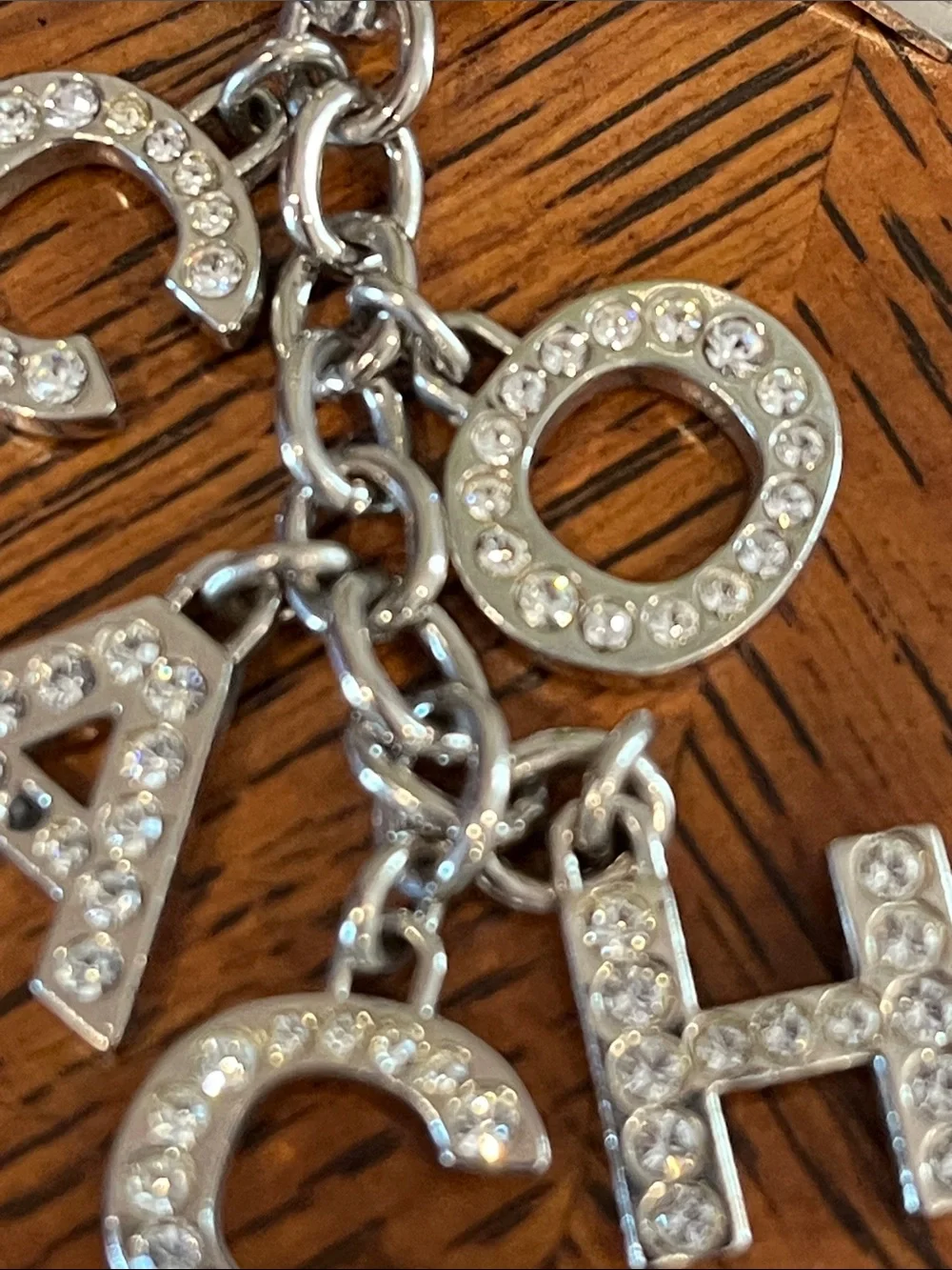 Coach silver purse