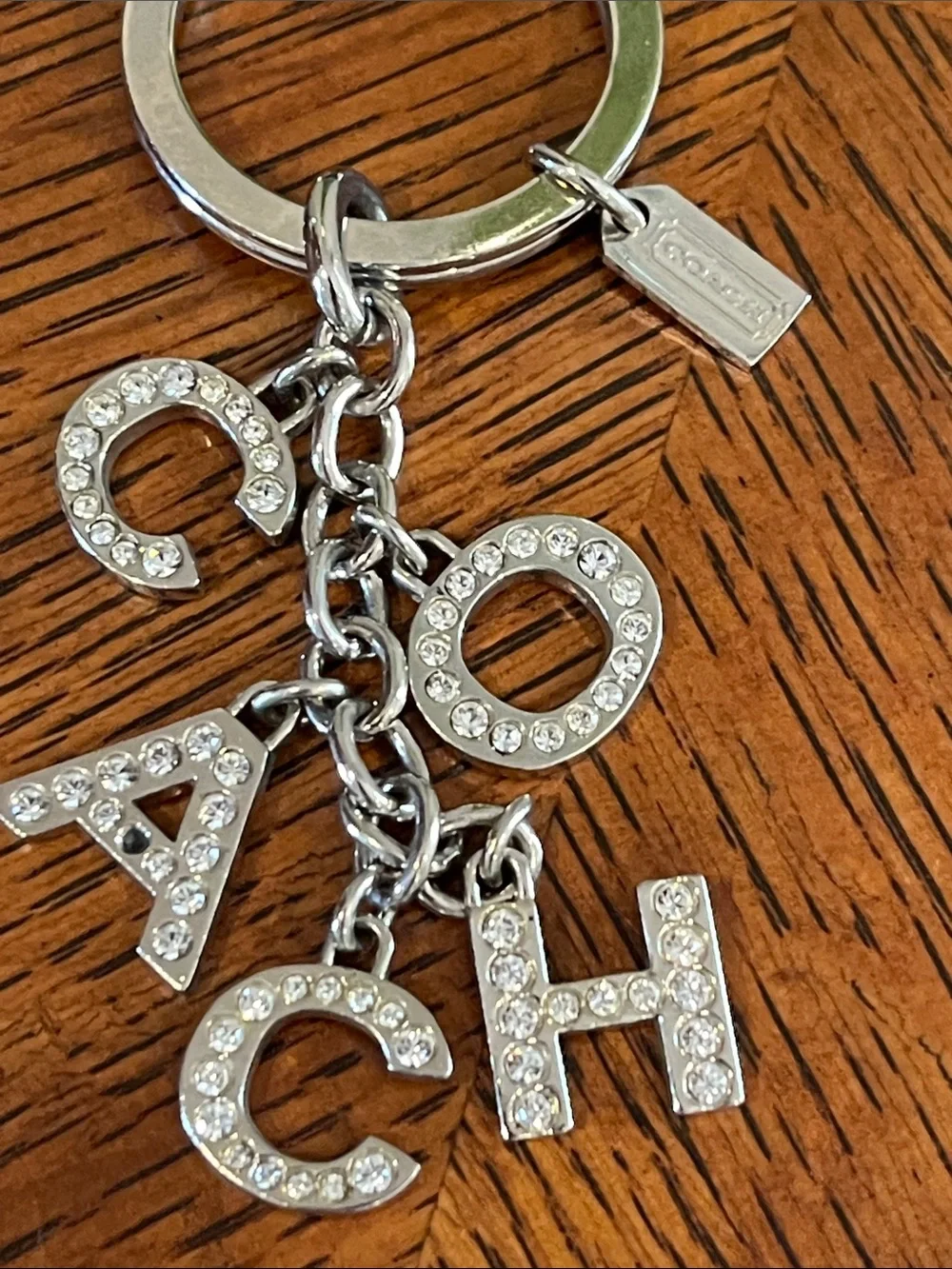 Coach silver purse