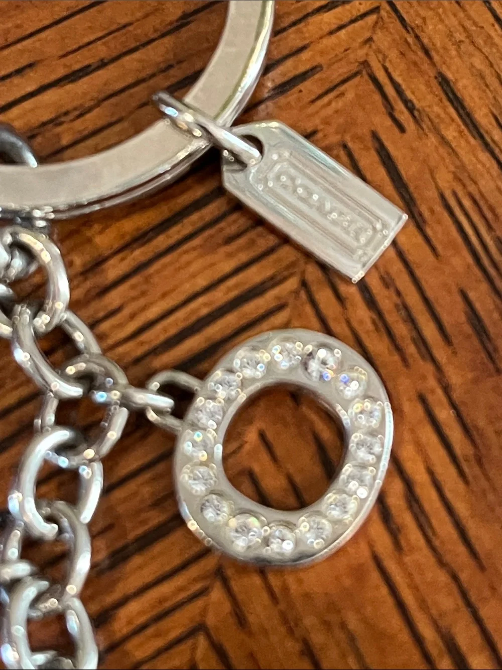 Coach silver purse