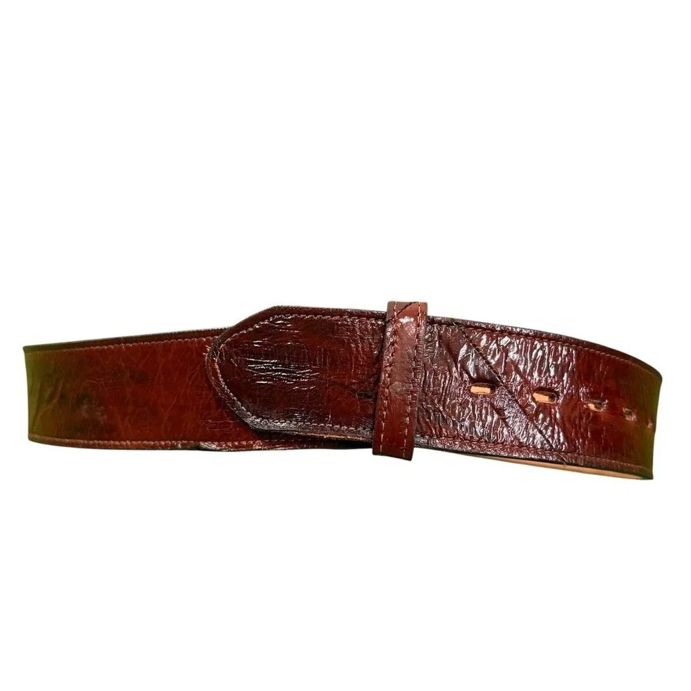 Justin Genuine Eel 230C Leather Belt‎ Men's Size 28 Western