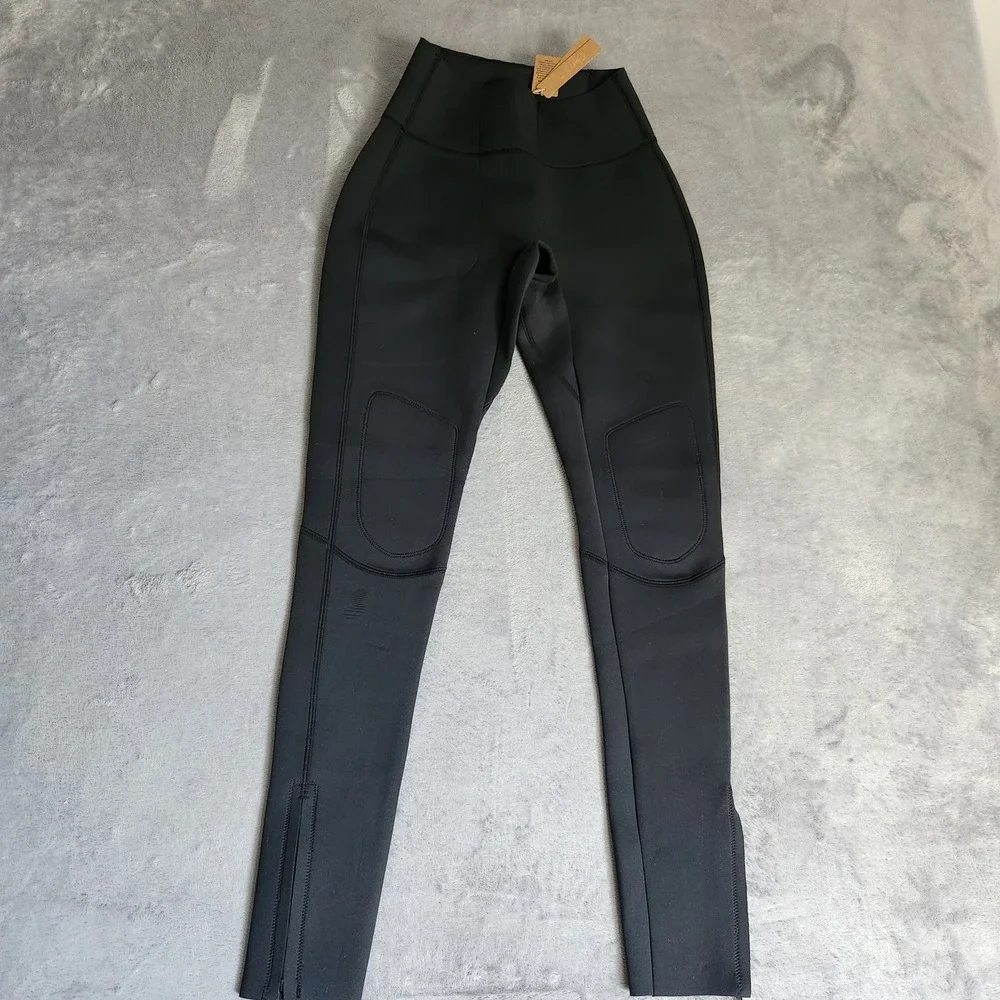 New Skims Sport Swim Scuba Neoprene Long Pant Leggings Black XS NWT Rare Onyx