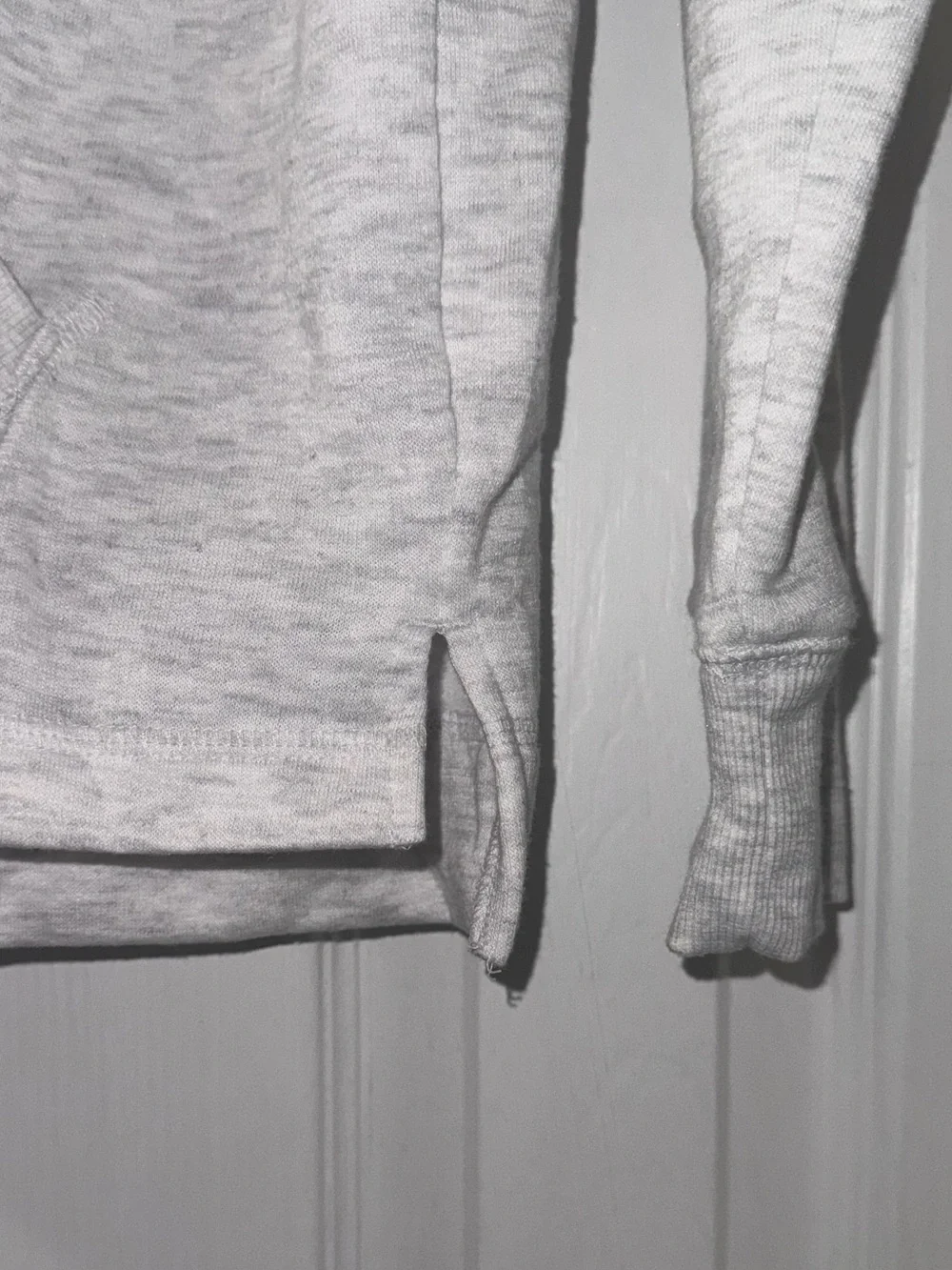 Justice Sport Girls Colorblock Pullover Hoodie Purple Gray Size M 10