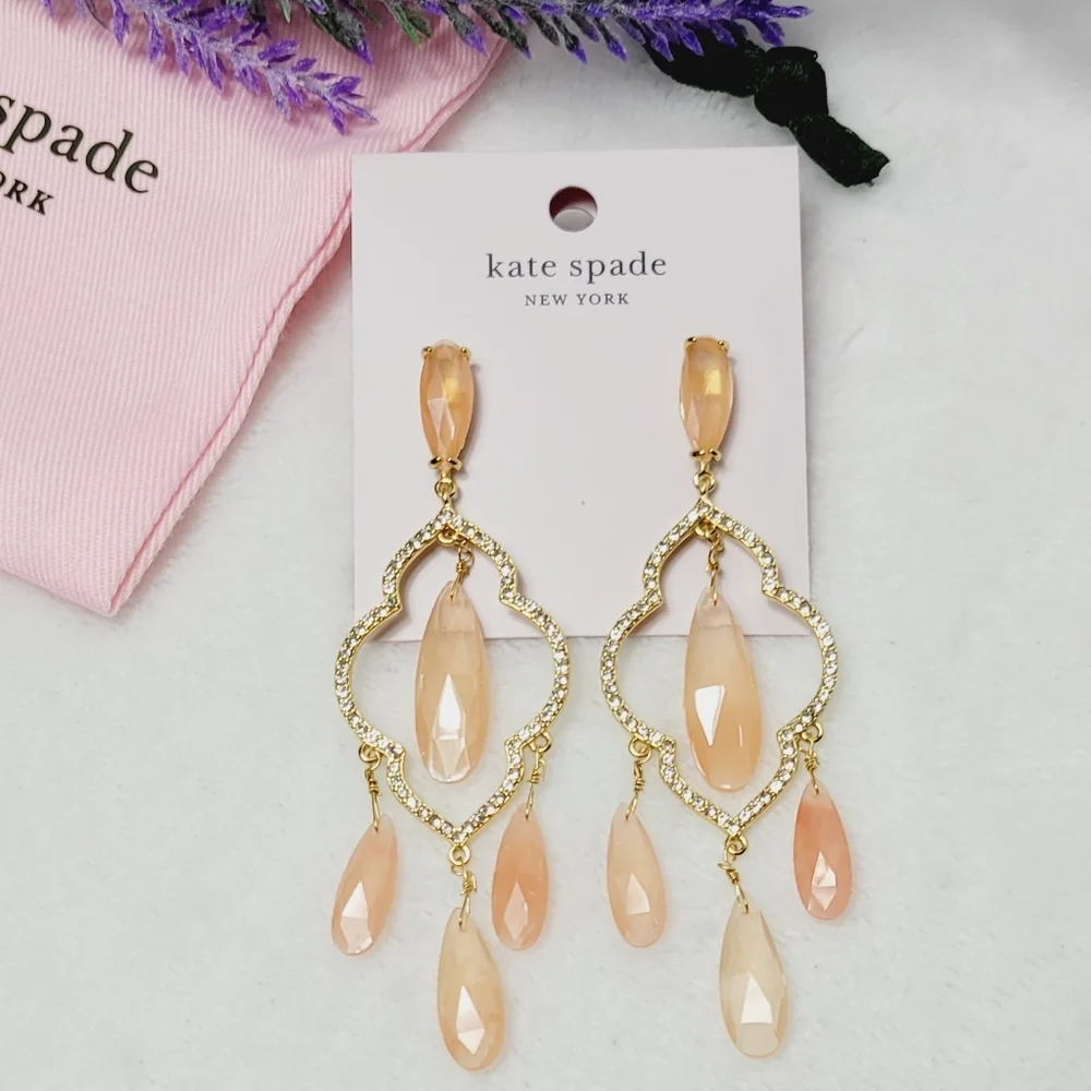 Kate Spade Lantern Gems Chandelier Earrings