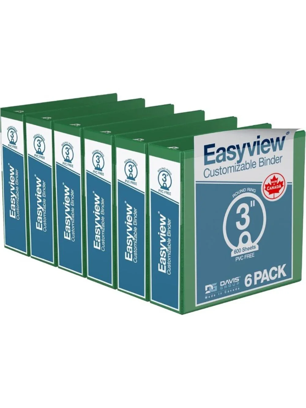 3-Ring Binder Set with Clear Cover, 3