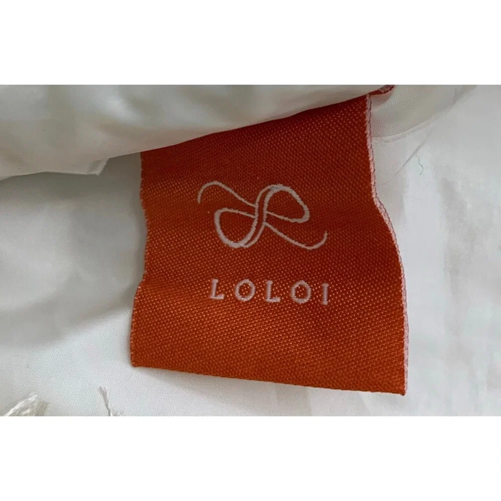 Loloi Beige Throw Pillow Cover Zippered 22