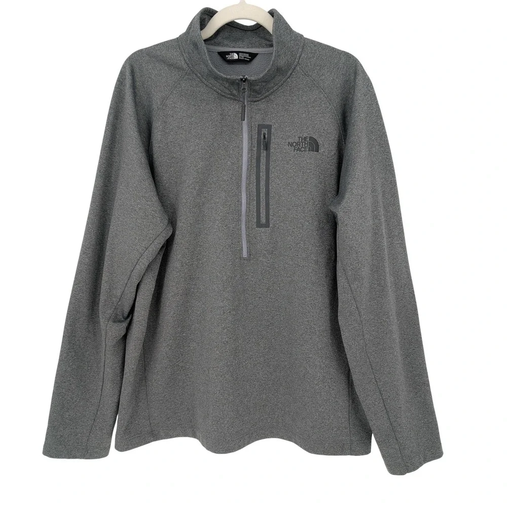 The North Face Pullover Mens XL Gray 1/4 Zip Outdoor Performance Athleisure Hike