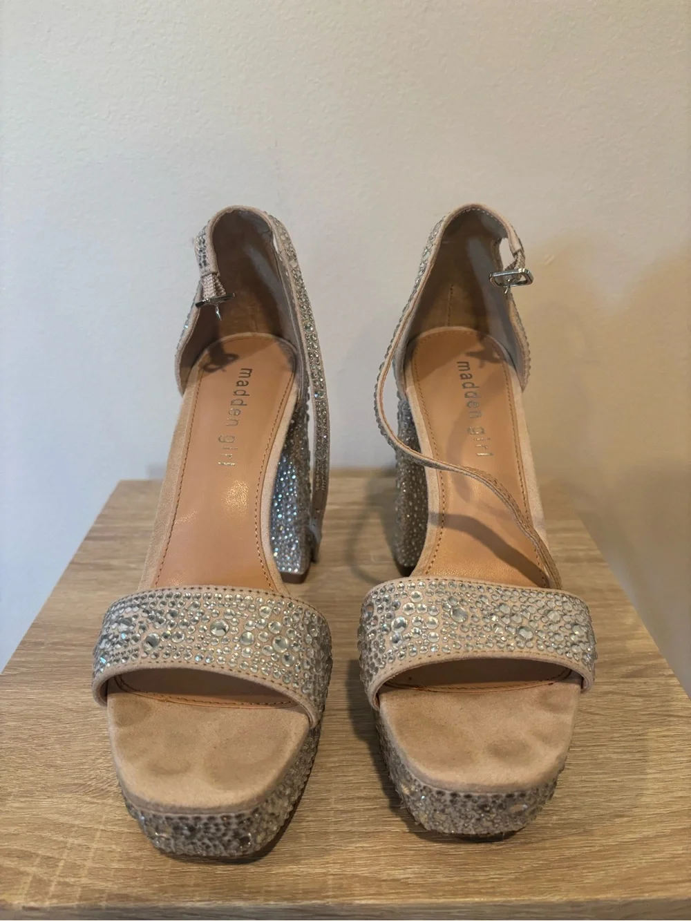 Madden Girl sparkling nude