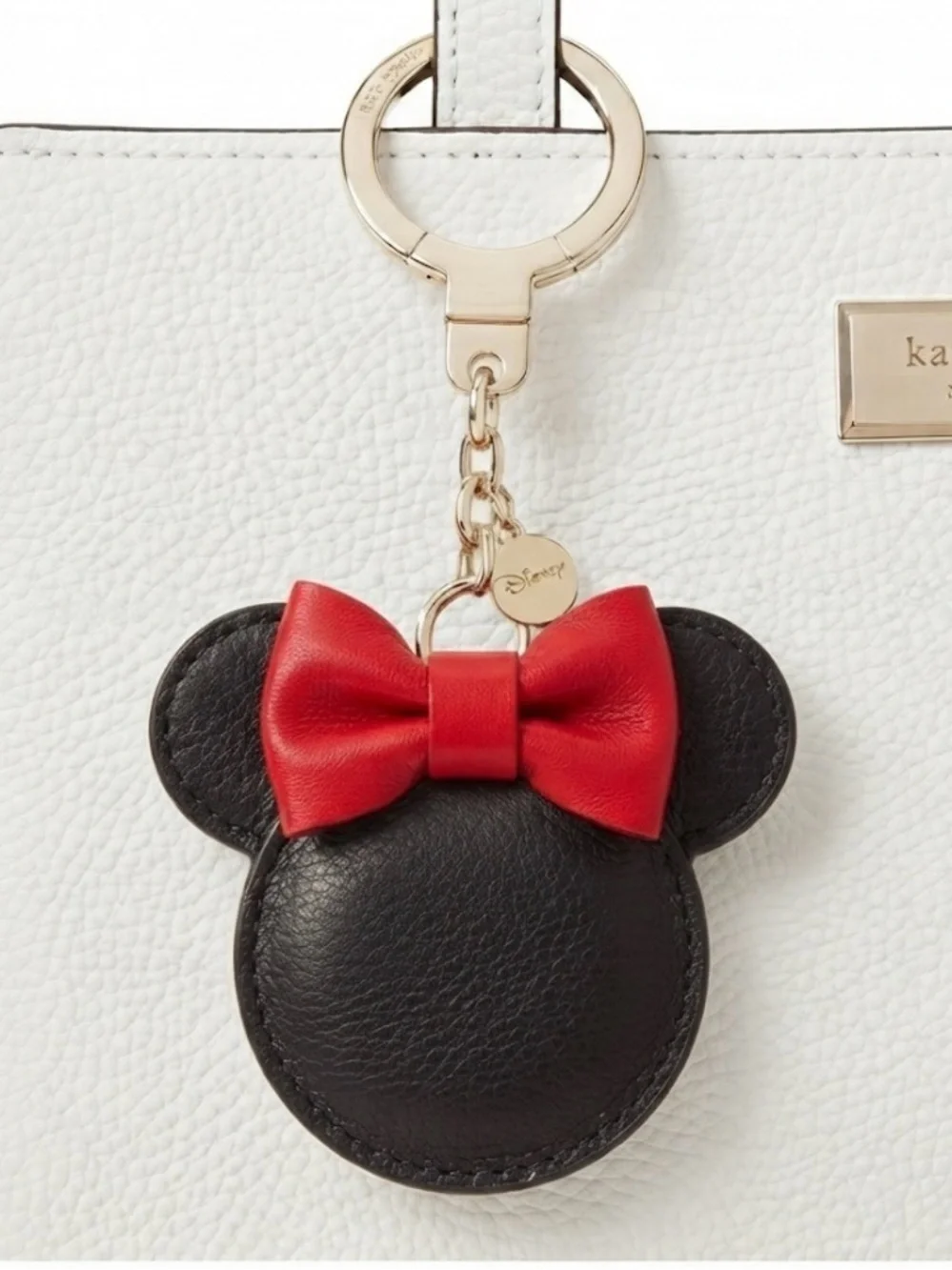 Kate Spade Disney Minnie Mouse Keychain bag Charm w dustbag NWOT