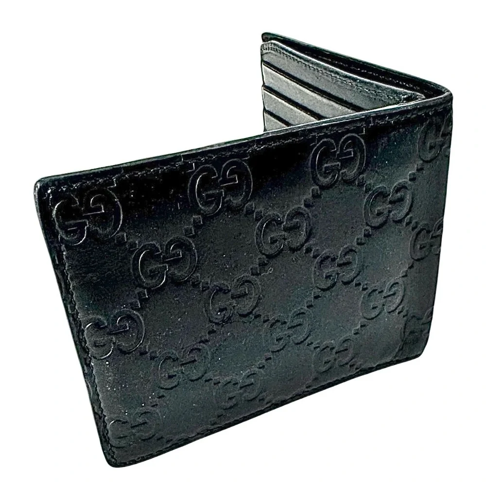 Gucci black leather