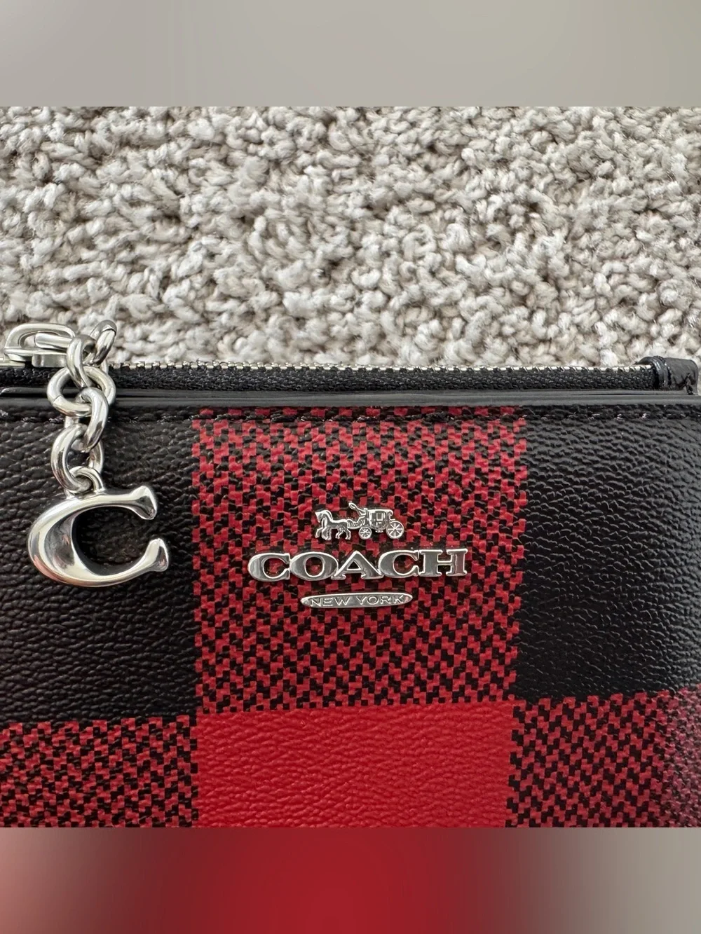 Coach red black