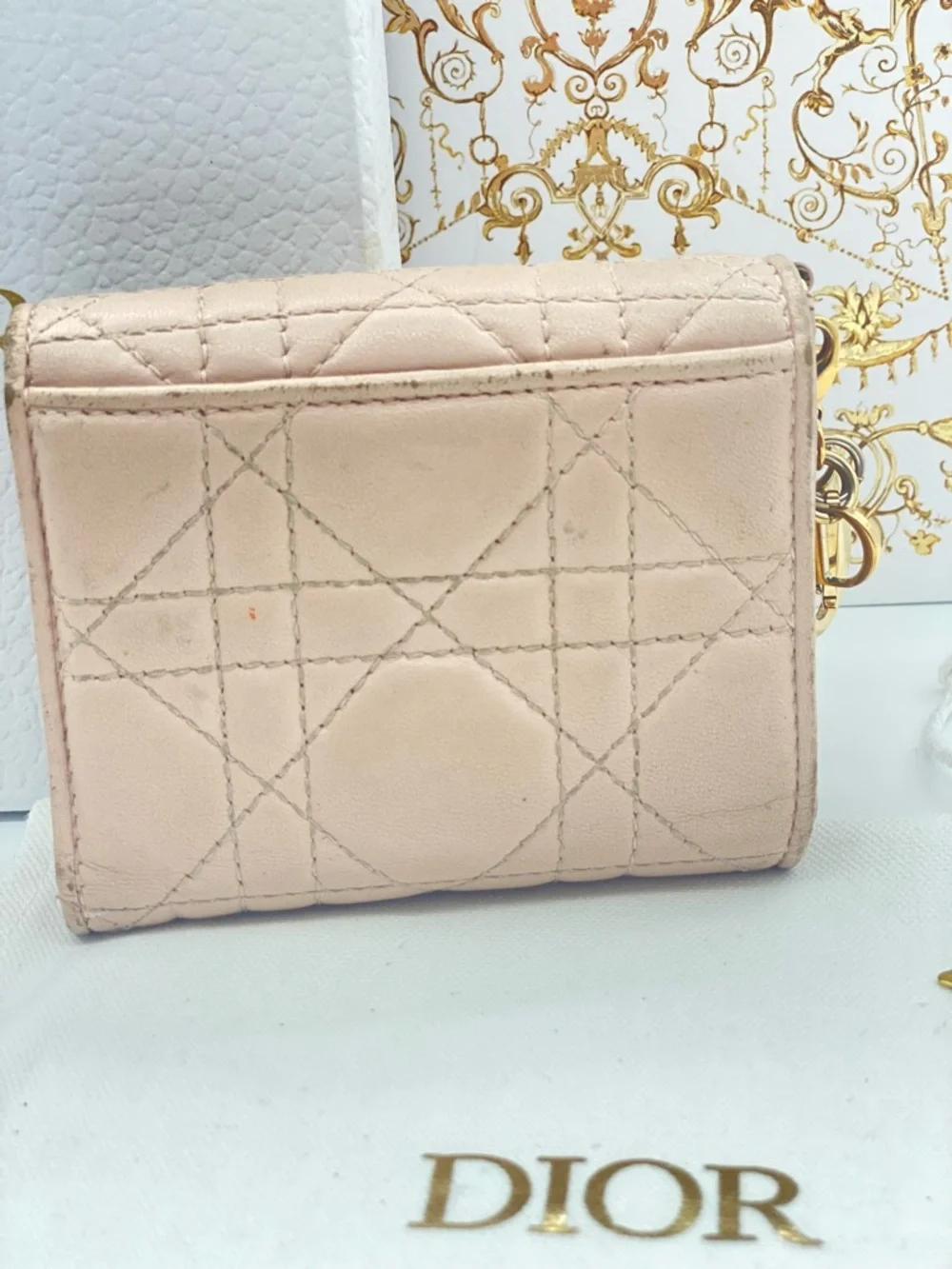 Dior compact wallet