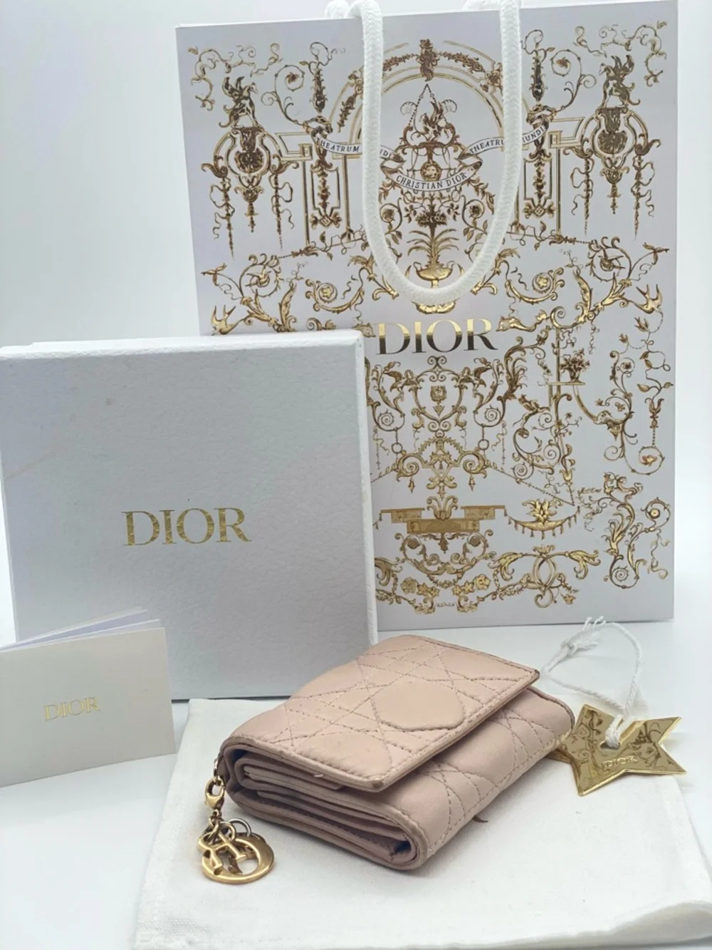 Dior compact wallet