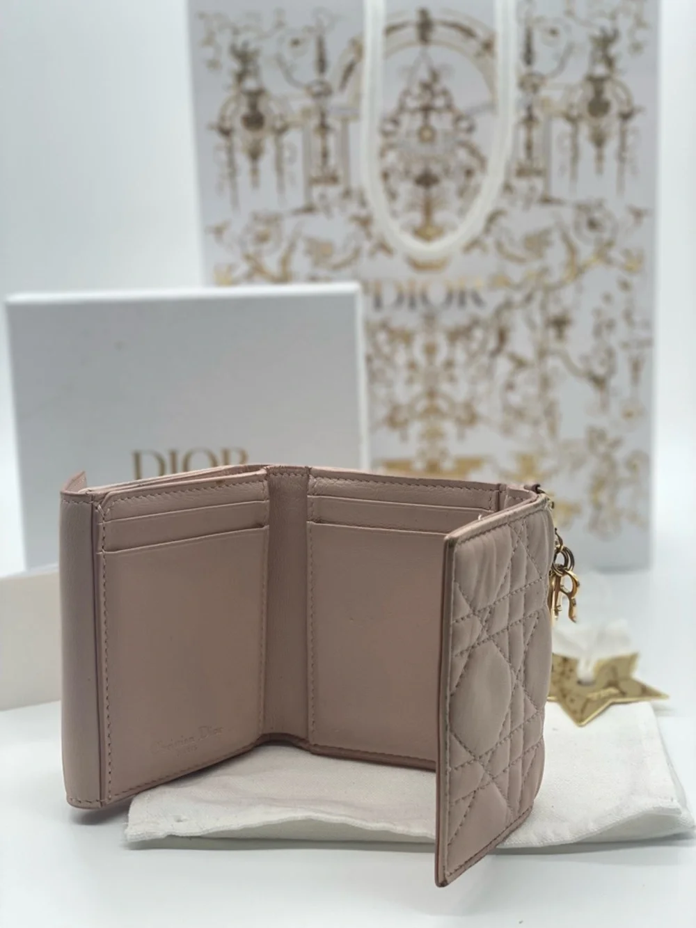 Dior compact wallet