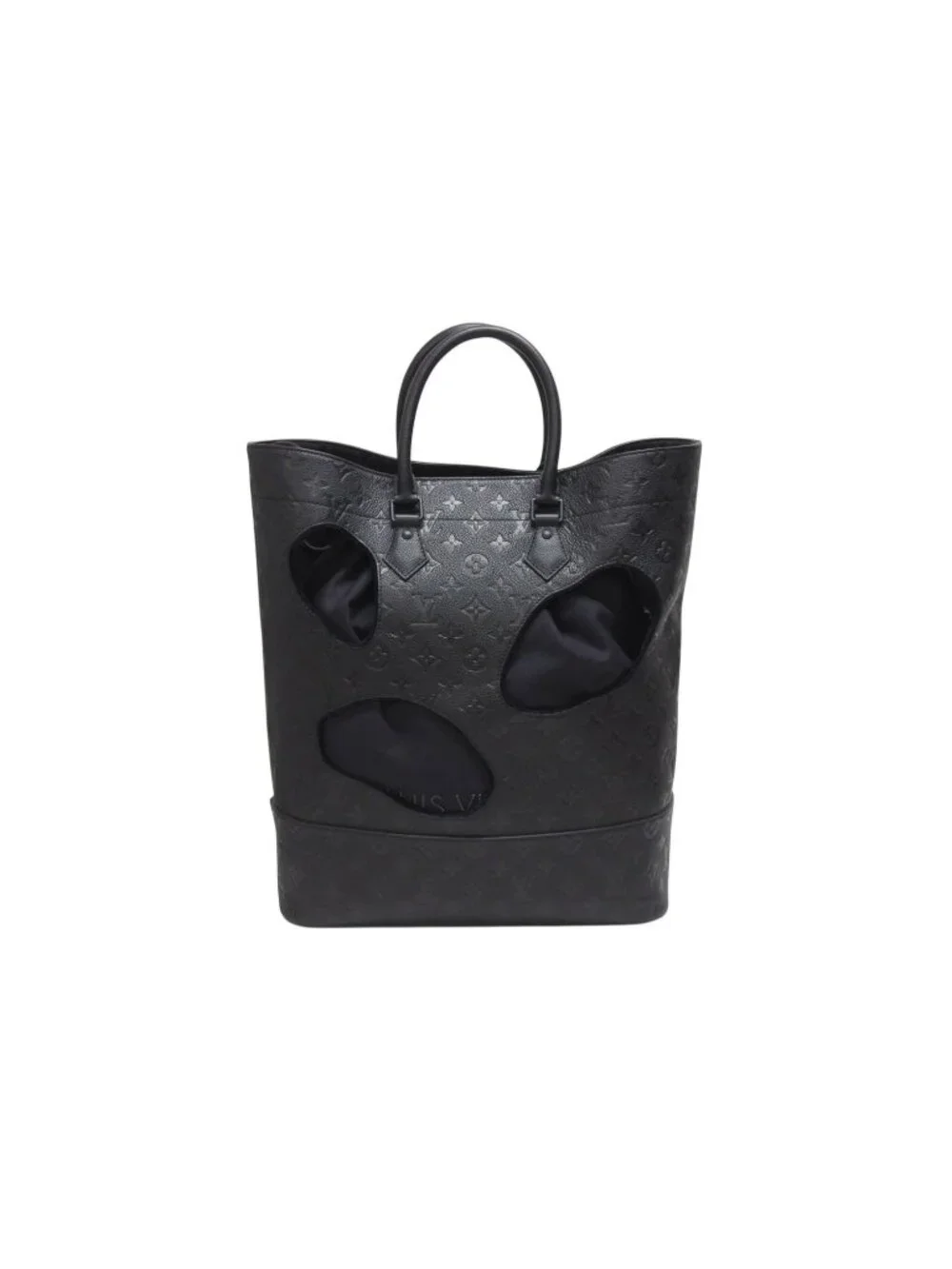 Louis Vuitton Comme Des Garcons Rei Kawakubo Tote Bag with Holes MM Monogram