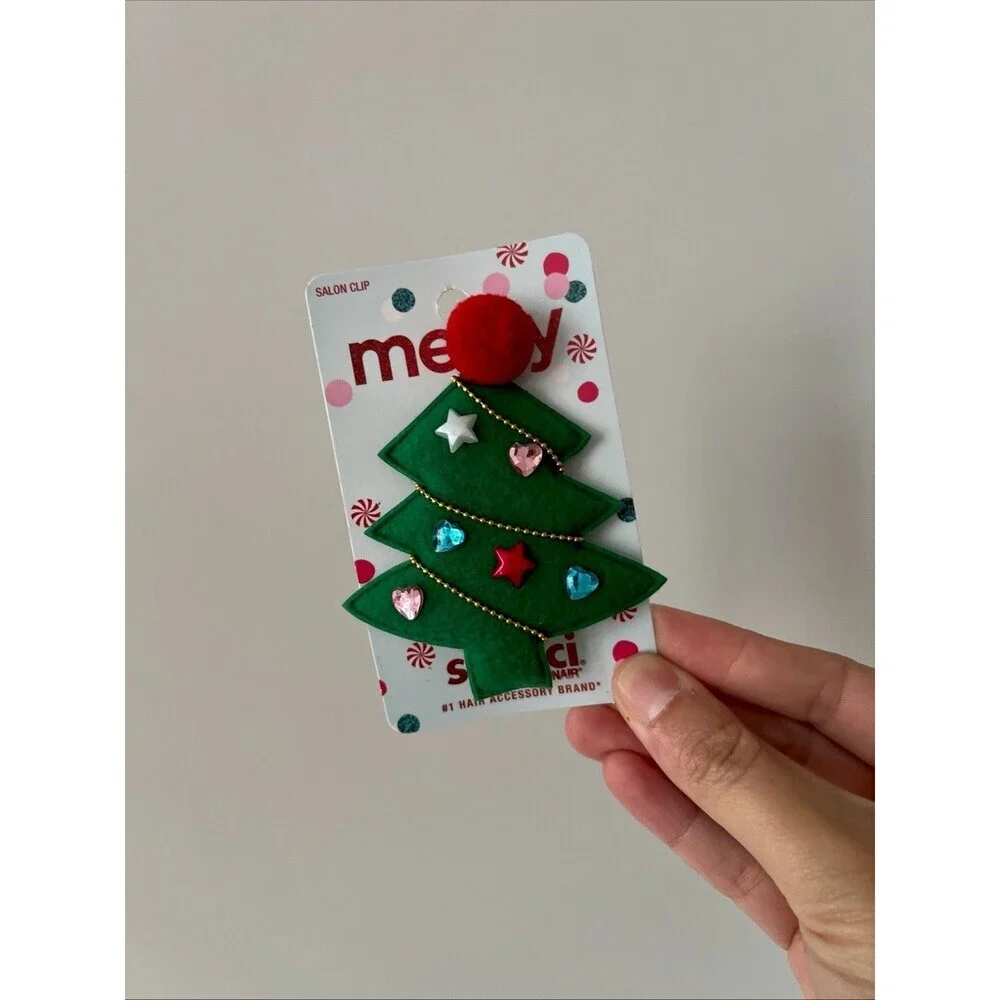 Scunci By Conair Girl’s Hair Clip Decorated Christmas Tree NEW‎