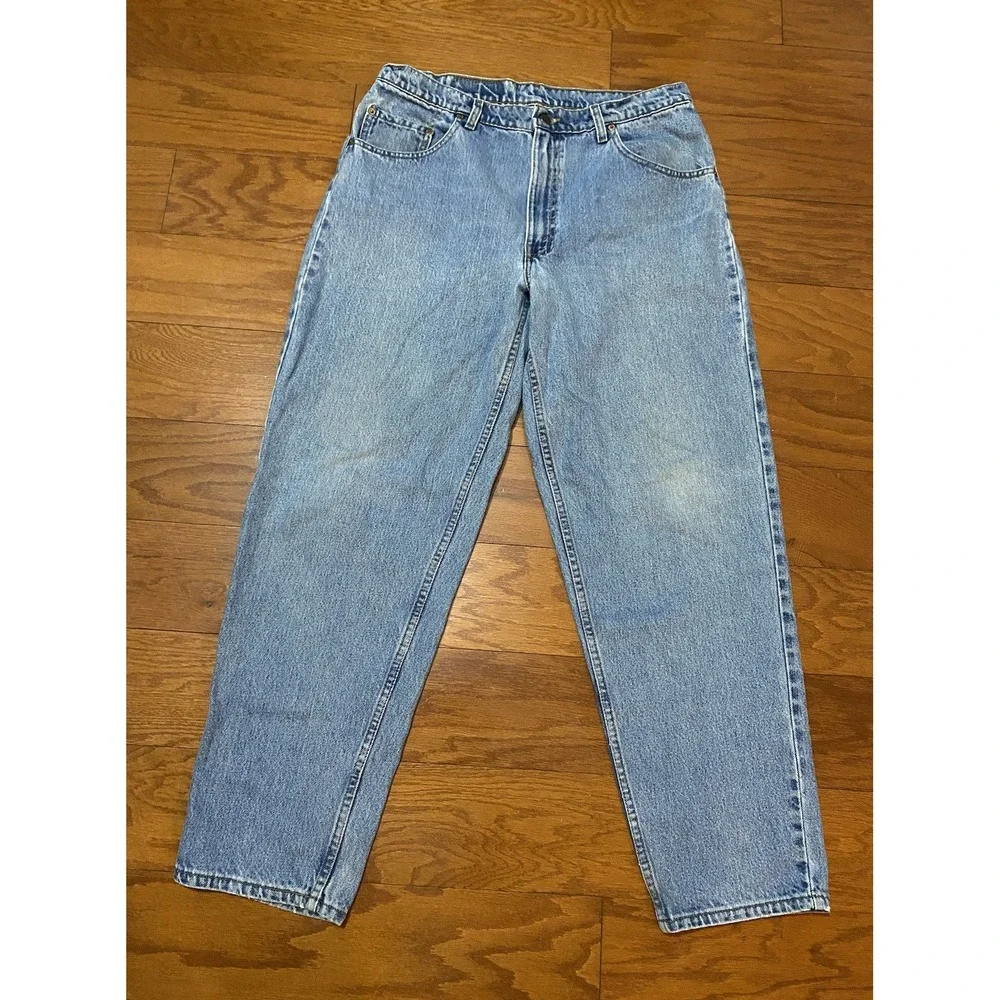 Vintage 90s Levis 560 Loose Tapered Jeans‎ Mens 36X31 Blue (35x30.5) Made In USA