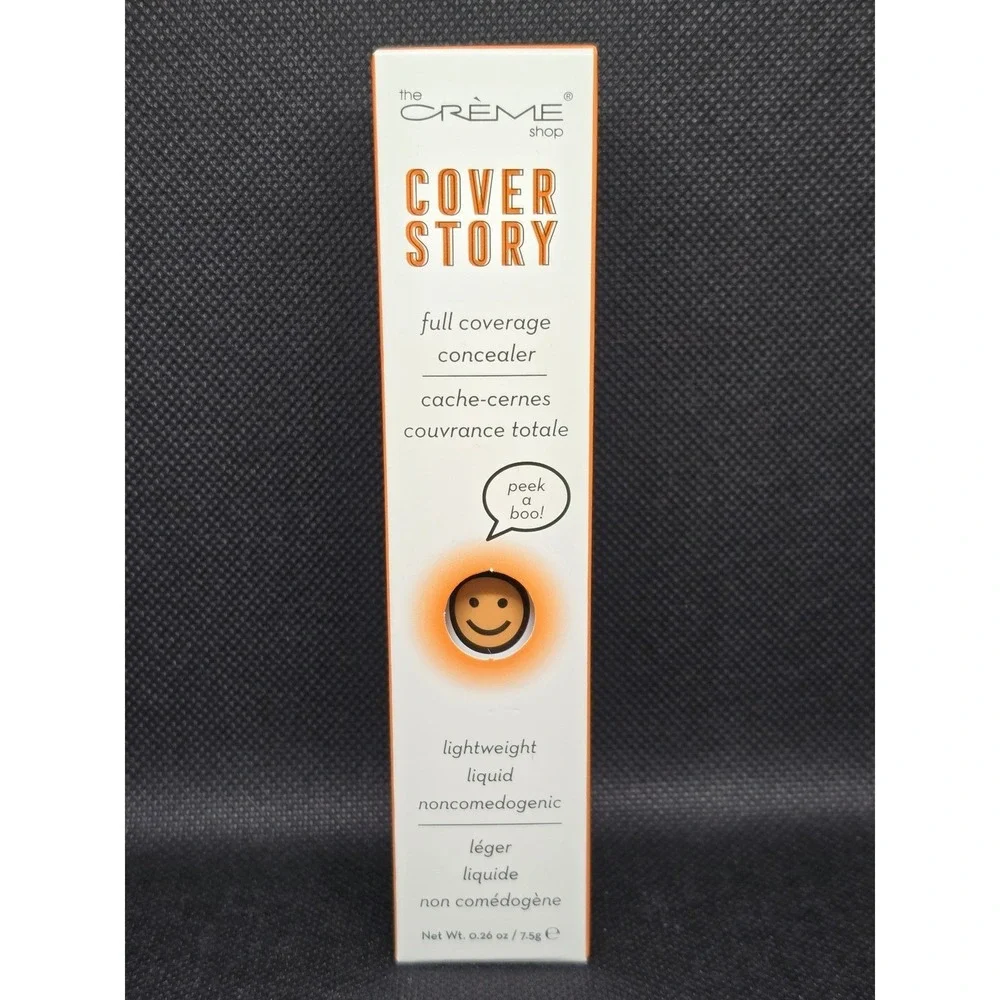 The Creme Shop Cover Story Full Coverage Concealer Lightweight Tan Liquid 0.26oz