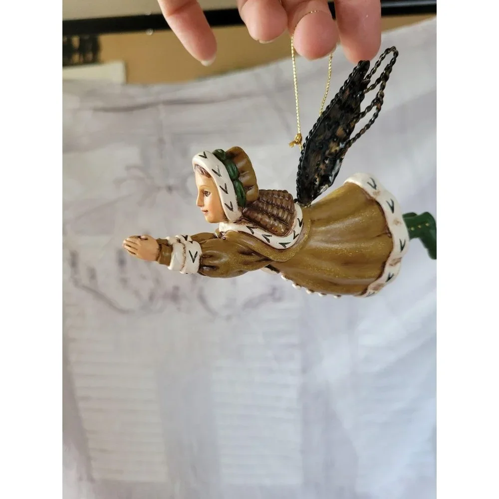 Flying angel cheub ornament‎ Xmas holiday home tree