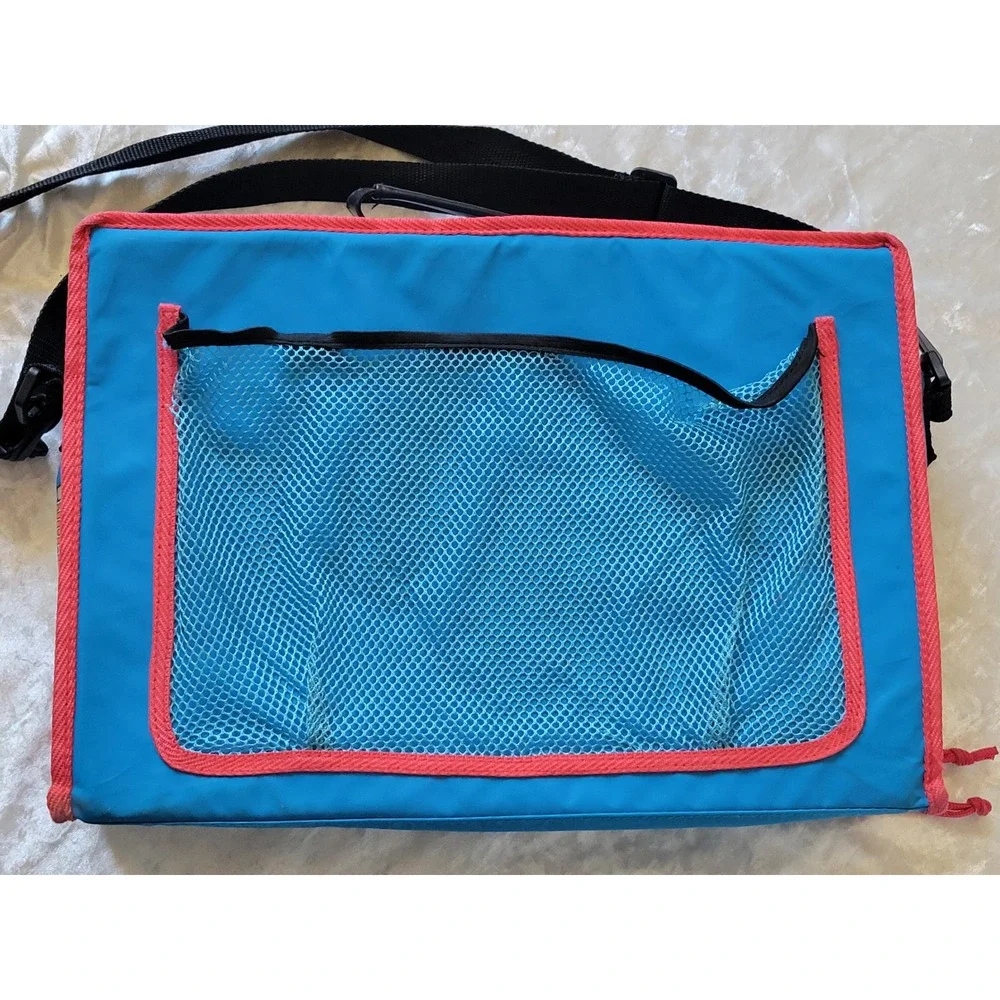 Vintage Thomas & Friends Wooden Railway Carry Case‎ Bag Learning Curve 2005 Blue