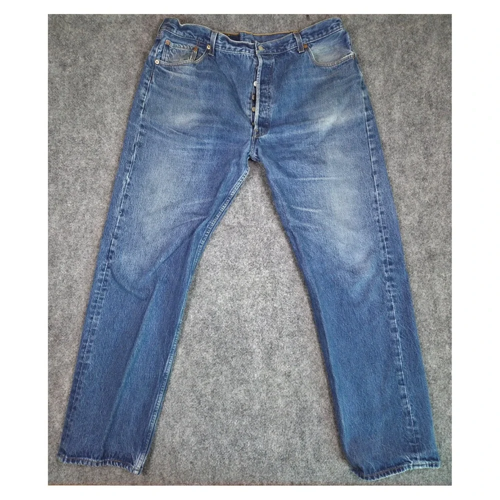 Vintage Levi's 501 Jeans Mens 42x34 Blue‎  90s Made in USA Straight Leg Denim