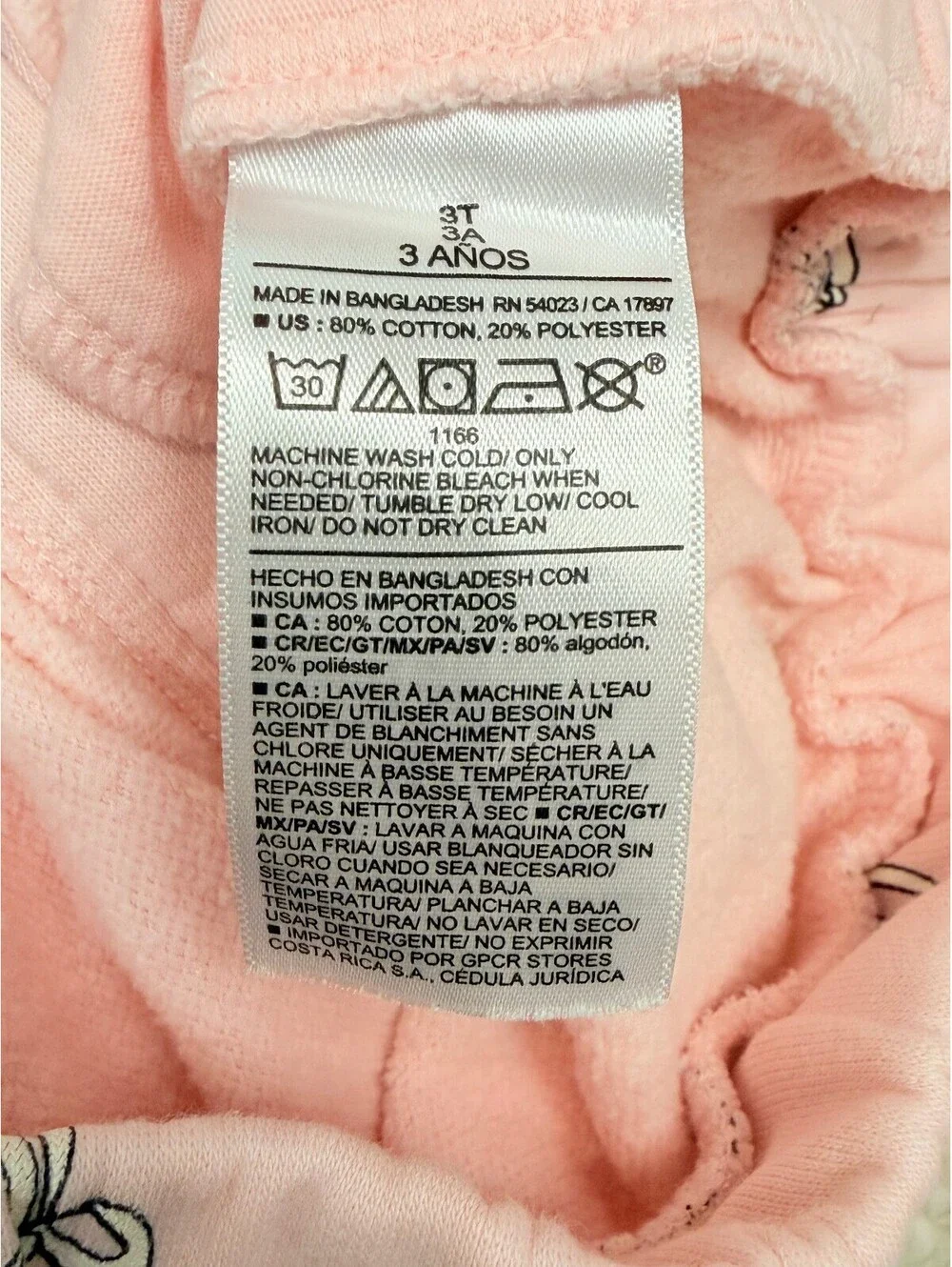 Old Navy‎ Girls Size 3T Pink Bow Print Zip Up Hoodie Sweatpants Jogger Set 2PC