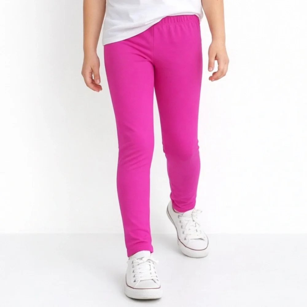 The Children’s Place girl’s pink pull on elastic waist leggings size large 10/12