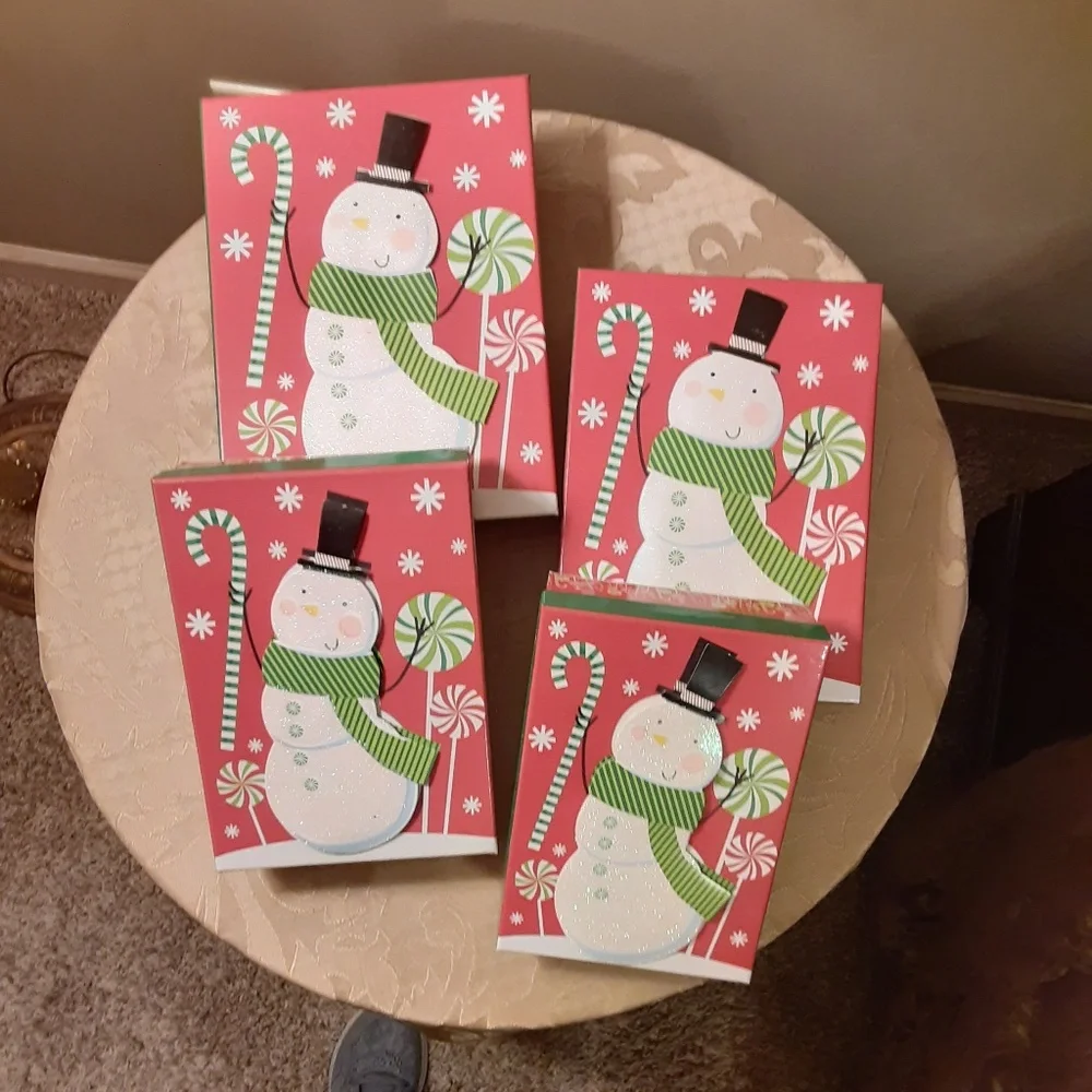 Snowman Set of 4 Nesting Gift Boxes