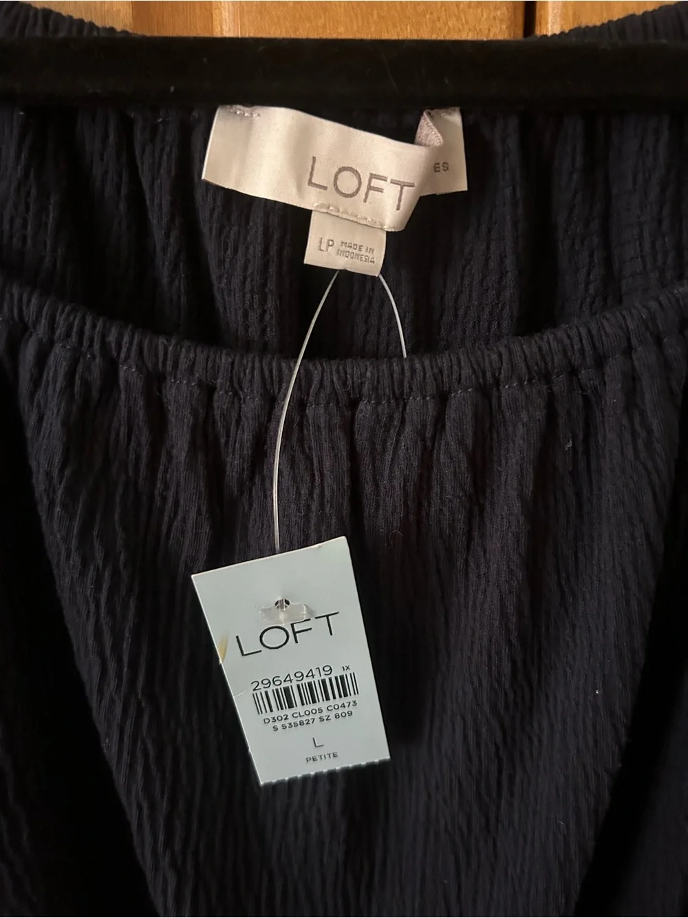 LOFT blouse deep