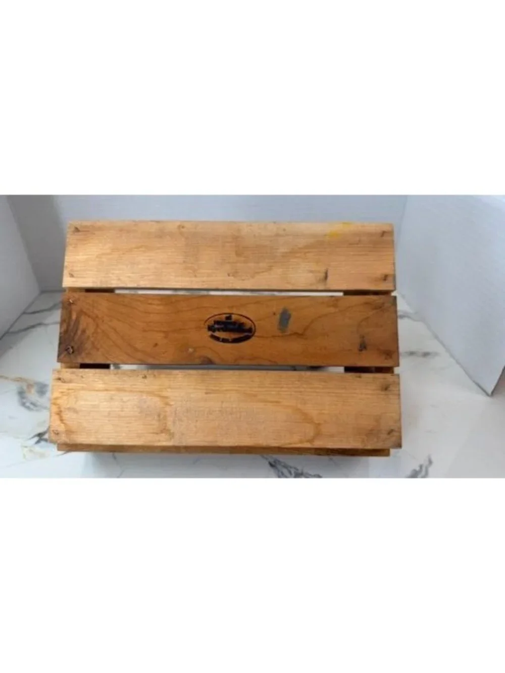 VTG House of Myrtlewood Oregon Handcrafted Wood Caddy Tote Tray