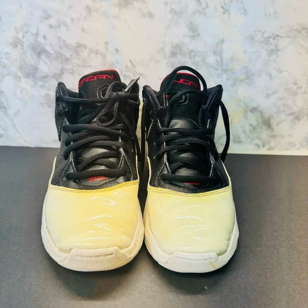 Nike Air Jordan B'Loyal GS Kids Shoes White Patent/Black/Red 2Y CK1426-016.
