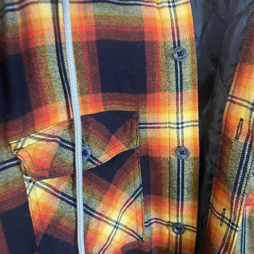 Wrangler plaid hooded