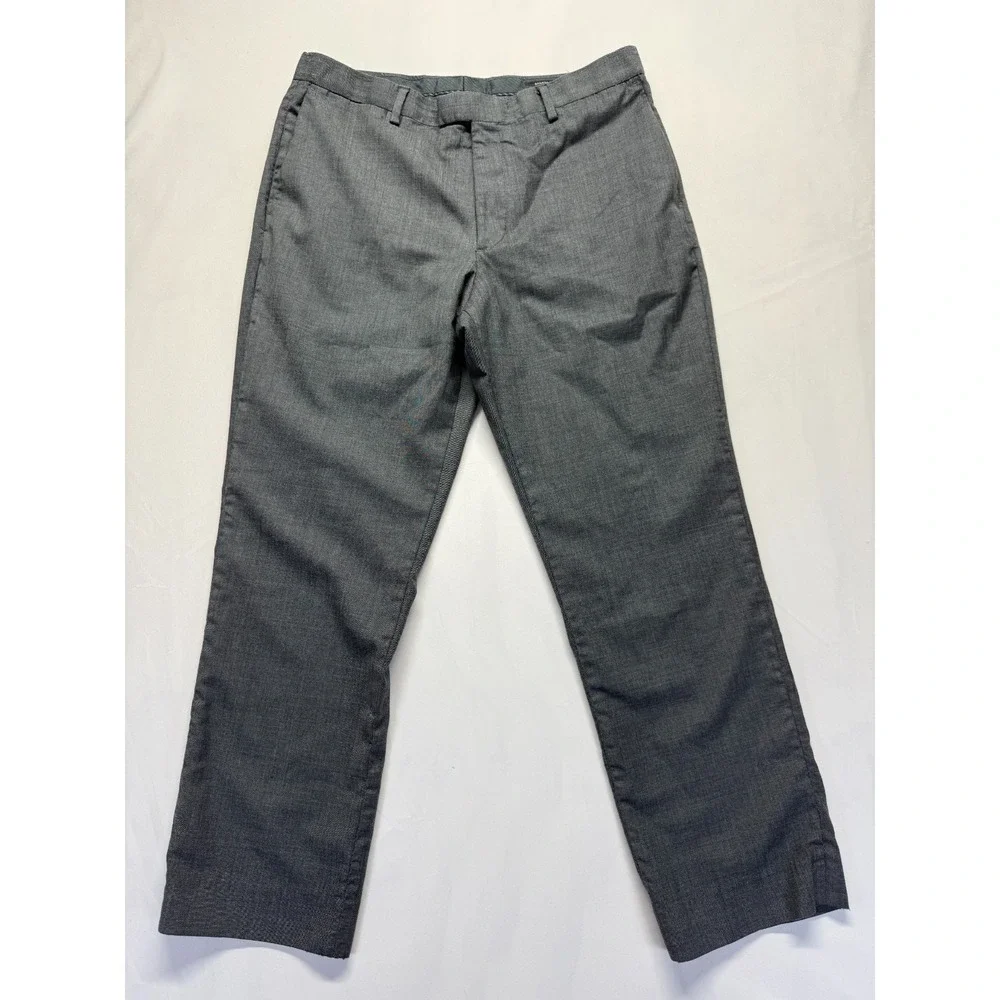 Banana Republic Marzotto Slim Fit Dress Pants Mens‎ 34x28 Gray Formal Business