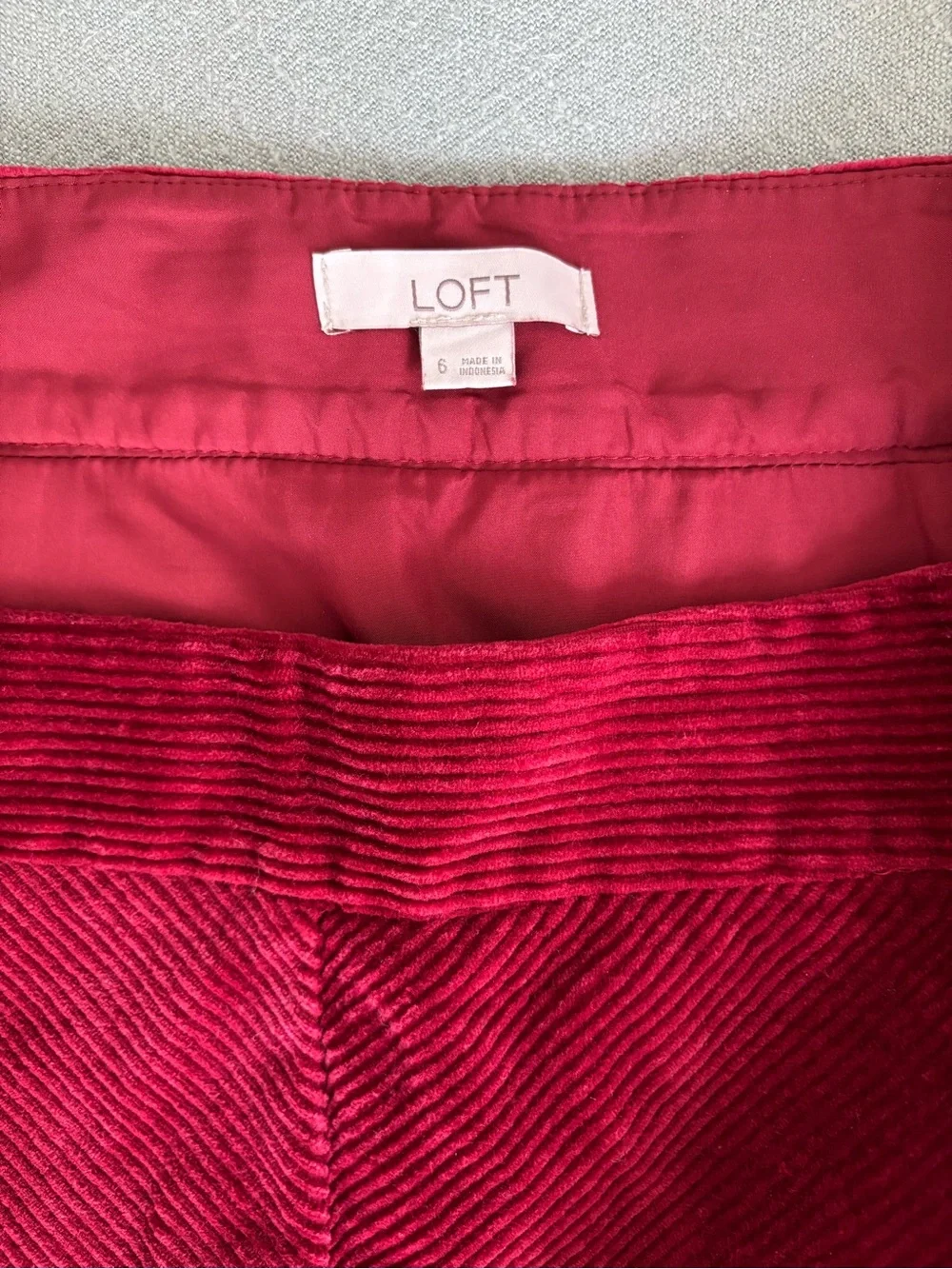 LOFT corduroy mini