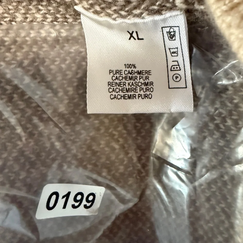 Bullock Jones Men’s 100% Pure Cashmere Quarter Button Super Soft Sweater Size XL